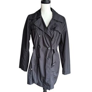 Black Trench Coat Rain jacket